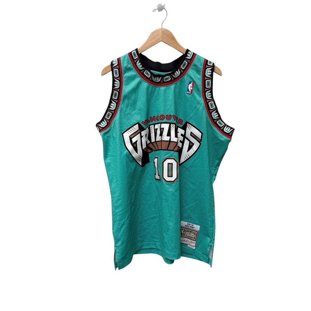 Mitchell & Ness Vancouver Grizzlies Mike Bibby 1998-99 Jersey Teal Mens XL